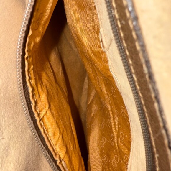 Authentic Brown Gucci Crossbody Bag with Monogram Pattern - Picture 12 of 12